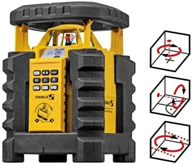 Lazerinis rotacinis nivelyras LAR 350 + trikojis + liniuotė, Stabila