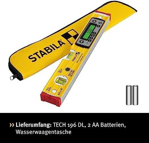 Skaitmeninis gulsčiukas TECH 196 DL IP67 40cm, Stabila
