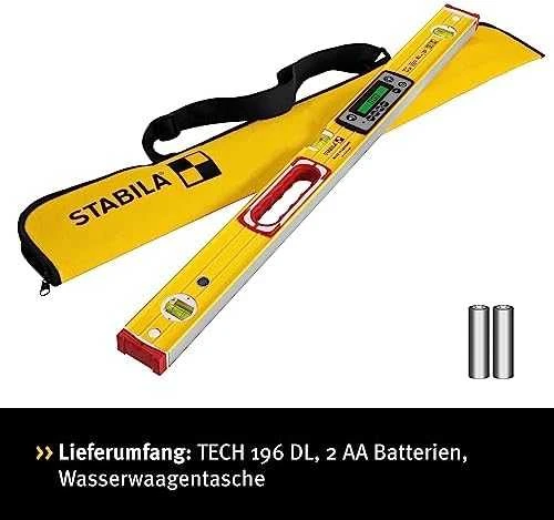 Skaitmeninis gulsčiukas TECH 196 DL IP67 81cm, Stabila