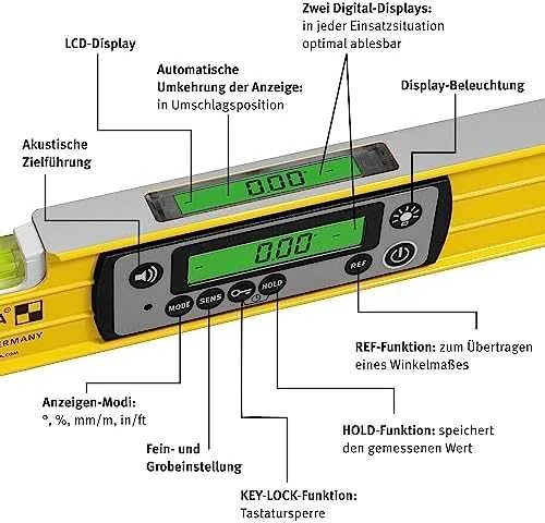 Elektroninis gulsčiukas su magnetu STABILA IP67 Tech 196M DL 183cm