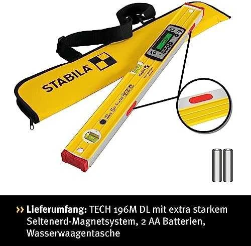 Skaitmeninis gulsčiukas TECH 196M DL IP67 61cm, Stabila