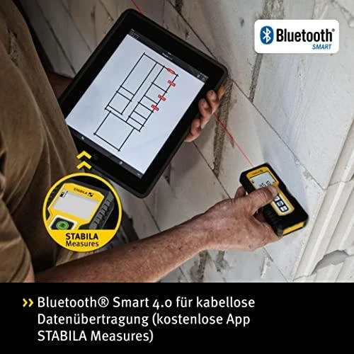 Lazerinis atstumo matuoklis su Bluetooth STABILA LD250BT