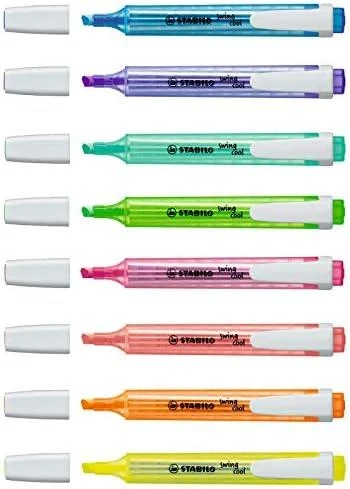 Stabilo Highlighter Swing Cool dėklas, 8 spalvos (205522)
