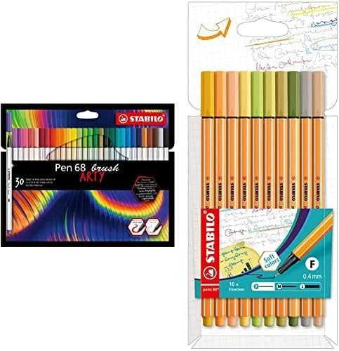 Stabilo Pen 68 brush ir rašikliai rinkinys