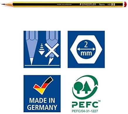 Staedtler Dėklas Ołówek Noris HB 72Stk