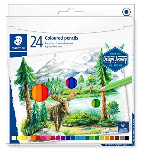 Staedtler pieštukų rinkinys su gamtos piešinio pakuote