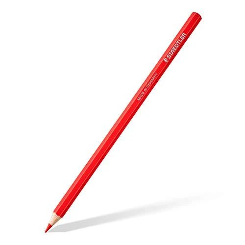 Raudonas Staedtler šešiakampis pieštukas