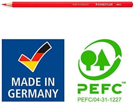 Staedtler Hexagonal akvarelinės kreidelės, 12 spalvų