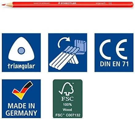 Staedtler - Ergosoft - spalvoti pieštukai, 24 vnt (157 SB24)