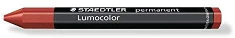 Sausas permanentinis žymeklis STAEDTLER LUMOCOLOR, RAUDONA