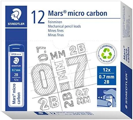 Staedtler Mars micro 0,7 mm 2B šerdelių pakuotė