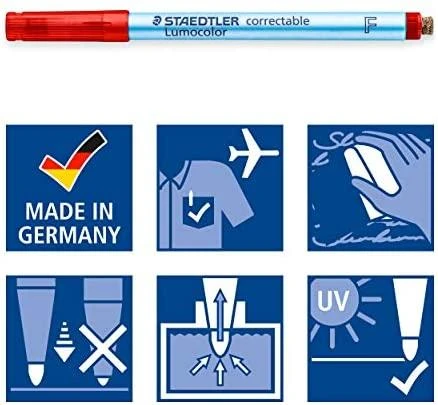 Staedtler STAEDTLER Folienstift Lumocolor correct F 4ST