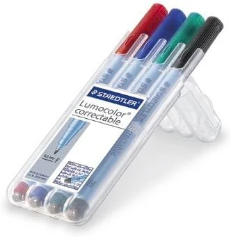 Staedtler STAEDTLER Folienstift Lumocolor correct F 4ST