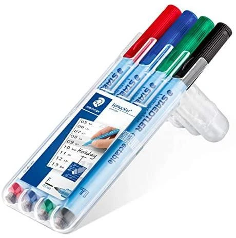 Staedtler STAEDTLER Folienstift Lumocolor correct F 4ST