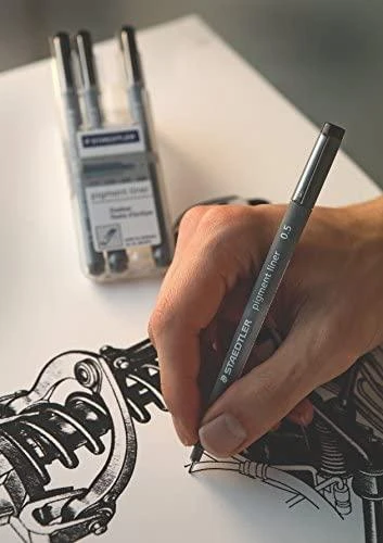 Staedtler pigmentinis flomasteris 0.5 mm piešiant brėžinį