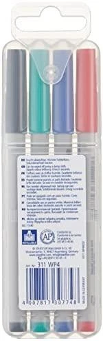 Staedtler sauso trynimo žymeklis LUMOCOLOR 311S, 4 vnt. pakuotėje (STA003)