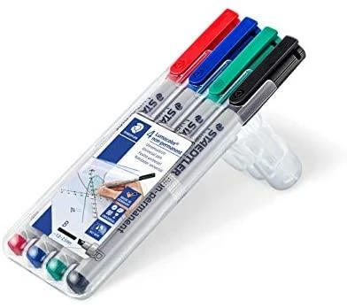 Staedtler STAEDTLER Folienstift Lumocolor B nonperm 4St