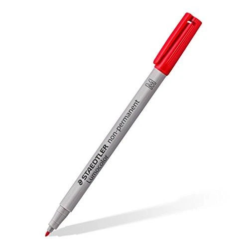 Staedtler LUMOCOLOR Sauso trynimo žymeklis OHP M, 4 spalvų dėklas (STA018)