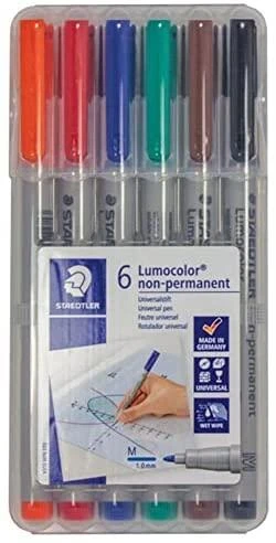 Staedtler STAEDTLER Folienstift Lumocolor M nonperm 6St