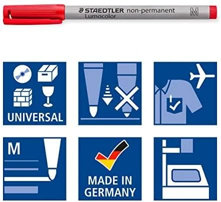 Staedtler STAEDTLER Folienstift Lumocolor M nonperm 6St