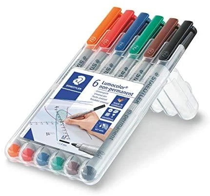 Staedtler STAEDTLER Folienstift Lumocolor M nonperm 6St