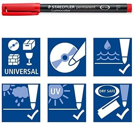 Staedtler STAEDTLER Folienstift Lumocolor F perm 6St