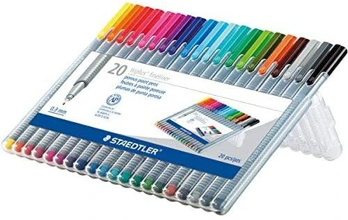 Staedtler triplus fineliner 20 spalvų