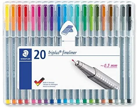 Staedtler triplus fineliner 20 spalvų