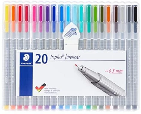 Staedtler triplus fineliner 20 spalvų