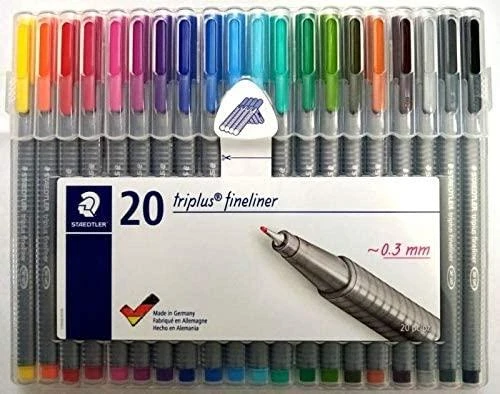 Staedtler triplus fineliner 20 spalvų