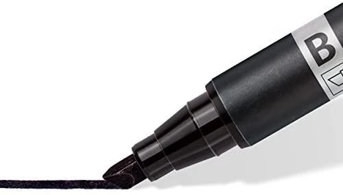 Staedtler nuolatinis žymeklis Staedtler 348 B Lumocolor Duo Juodas 10 vnt.
