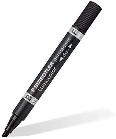Staedtler nuolatinis žymeklis Staedtler 348 B Lumocolor Duo Juodas 10 vnt.