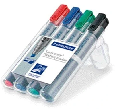 Staedtler Lumocolor flomasterio žymeklis, 4 vnt. dėžutėje