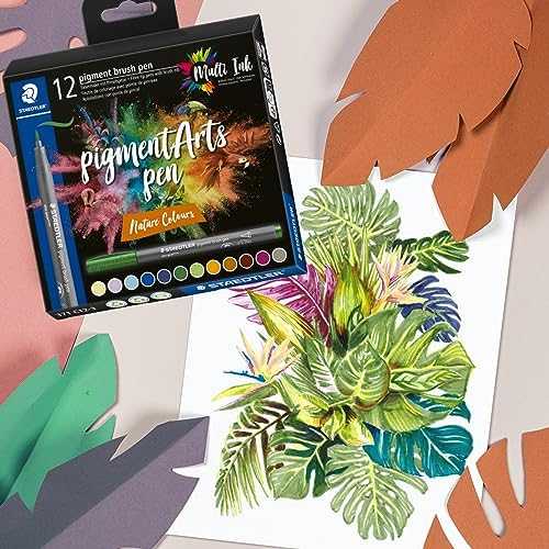 Staedtler STAEDTLER MultiInk Pigment Arts teptuko rašiklis 12er-Set Gamta mažmeninė prekyba