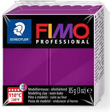 Staedtler Modeliavimo masė - Fimo Professional - Violetinė - 85 g - Kietėja kepant - Smulkūs ir tikslūs modeliai