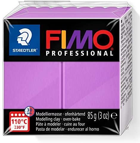 Modeliavimo masė - Fimo Professional - Levanda - 85 g - Kietėja krosnelėje - Vaikams nuo 3 metų