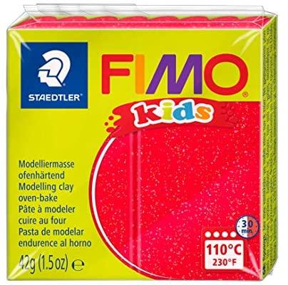 Polimerinis molis vaikams Fimo, blizgios raudonos spalvos, 42 g