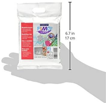Modeliavimo masė - FIMO - oro lengvas - Orui kietėjantis - Balta - 125 g