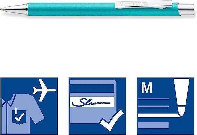 Turkio spalvos Staedtler Elance tušinukas su piktogramomis