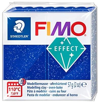 Modelinas FIMO EFFECT, 57 g, su blizgučiais, mėlyna sp.