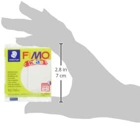 Staedtler Modeliavimo pasta - Fimo - Vaikams - Balta su blizgučiais - 42 gramai - Lanksti ir lengva formuoti