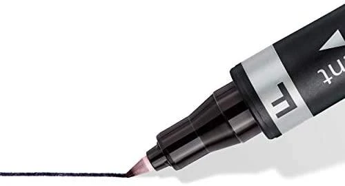 Staedtler MARKER STAEDTLER LUMOCOLOR 348 JUODA OKRAGŁA KOŃCÓWKA
