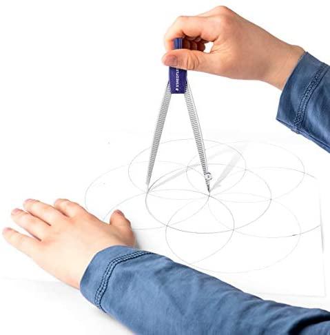 Staedtler Noris M1 mokyklinis kampainis su pieštuku ir dėklu