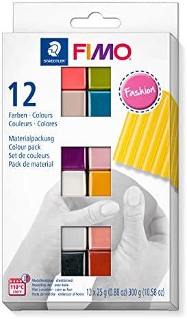 Modeliavimo masė - FIMO - Soft - 12 spalvų rinkinys - 300g