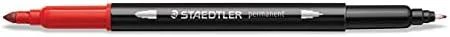 Staedtler Duo Permanent flomasteriai, 18 vnt., įvairūs (3187 TB18)