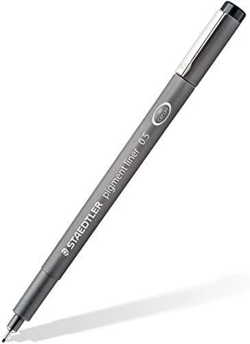 Staedtler STAEDTLER pigment liner juodas 8ST Box