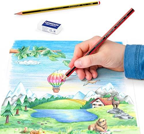 Staedtler Pieštukas kreidelės 12 spalvų Noris Club + trintukas, pieštukas