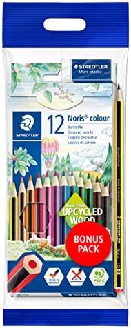 Staedtler Pieštukas kreidelės 12 spalvų Noris Club + trintukas, pieštukas