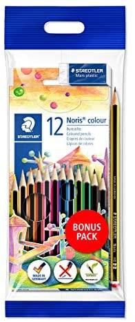 Staedtler Pieštukas kreidelės 12 spalvų Noris Club + trintukas, pieštukas