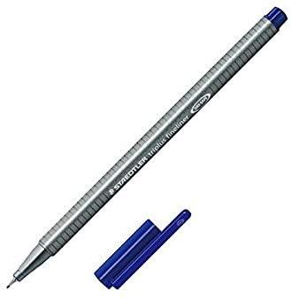 Vienkartinis rašiklis STAEDTLER TRIPLUS FINELINER 334, 0,3 mm, mėlyna